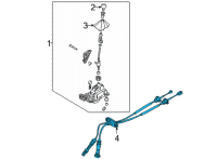 OEM 2022 Hyundai Elantra Cable Assembly-MTM Lever Diagram - 43790-AA200