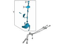 OEM 2022 Hyundai Elantra Lever Assembly-MTM Diagram - 43700-AA300-RED