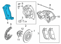 OEM 2022 Jeep Grand Wagoneer Adapter-Disc Brake CALIPER Diagram - 68412365AC