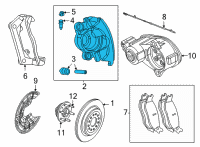 OEM Jeep Wagoneer CALIPER-Disc Brake Diagram - 68412367AA