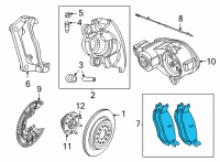 OEM 2022 Jeep Grand Wagoneer REAR DISC BRAKE Diagram - 68564742AA