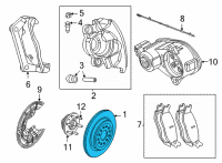 OEM Ram 1500 Rotor-Brake Diagram - 68437279AA