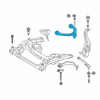 OEM BMW 740e xDrive Top Camber Correction Control Arm Diagram - 31-12-6-870-024