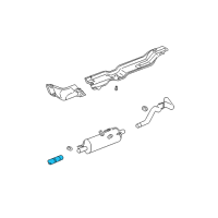 OEM 2007 Dodge Ram 3500 Exhaust Extension Pipe Diagram - 52121124AC