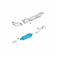 OEM Dodge Ram 3500 MUFFLER-Exhaust Diagram - 52103510AI