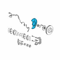 OEM Acura Splash Guard, Front Brake (16") Diagram - 45255-S0K-A00