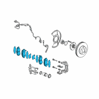 OEM Acura CL Front Pad Set(17Cl-1 Diagram - 45022-S0K-A12