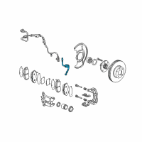 OEM 2003 Acura TL Hose Set, Right Front Brake Diagram - 01464-S0K-A00