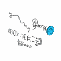 OEM 2004 Honda Accord Disk, Front Brake Diagram - 45251-TA6-A00