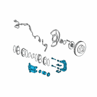 OEM 2003 Acura CL Caliper Sub-Assembly, Right Front (Reman) Diagram - 06452-S0K-505RM