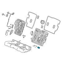 OEM 2020 Acura RDX Ecu Unit, Rear Diagram - 82289-TJB-A81