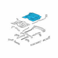 OEM 2008 GMC Sierra 1500 Rear Floor Pan Diagram - 22938461