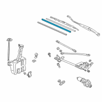 OEM Honda Accord Rubber, Blade (475MM) Diagram - 76632-S84-A01