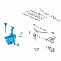 OEM 2001 Honda Accord Tank Set, Washer Diagram - 76840-S87-A02