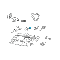 OEM BMW 328xi Adjusting Element, Headlight Diagram - 63-11-7-171-086