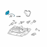 OEM BMW 325xi Control Unit Xenon Light Diagram - 63-12-6-948-180