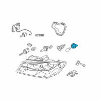 OEM 2008 BMW 335xi Bulb Socket, Turn Indicator Diagram - 63-11-7-159-570