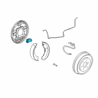 OEM GMC Sierra 3500 Classic Cylinder Kit, Rear Brake Diagram - 19133369