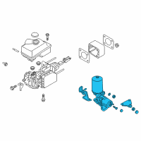 OEM 2019 Nissan NV2500 Booster Assy-Brake, Hydraulic Diagram - 47210-1PA0A