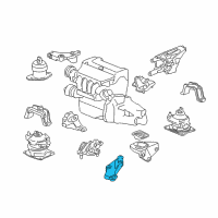 OEM 2004 Honda Accord Bracket, Transmission Mount (Upper) (Mt) Diagram - 50670-SDA-A12