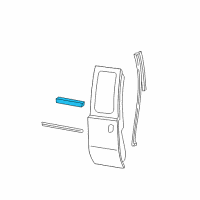 OEM 2009 Ford F-350 Super Duty Body Side Molding Diagram - 8C3Z-2825532-BPTM