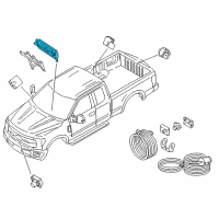 OEM 2018 Ford F-350 Super Duty Control Module Diagram - HC3Z-19H405-M