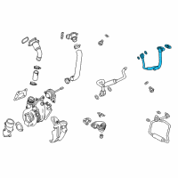 OEM 2017 Cadillac CTS Water Feed Tube Diagram - 12667302