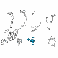 OEM 2014 Cadillac CTS Oil Return Tube Diagram - 12639838