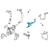 OEM 2016 Cadillac ATS Water Return Tube Diagram - 12667309