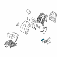 OEM 2019 Hyundai Tucson Switch Assembly-Power FR Seat LH Diagram - 88193-F8110-TRY