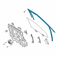 OEM 2021 Lincoln Aviator RUN - DOOR GLASS Diagram - LC5Z-7821596-A