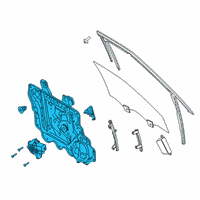 OEM 2021 Lincoln Aviator REGULATOR - WINDOW - LESS MOTO Diagram - LC5Z-5823208-A