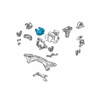 OEM 1999 Honda Civic Bracket, Transmission Mount (Mt) Diagram - 50825-S04-000