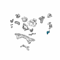 OEM 1999 Honda Civic Bracket, Engine Mount Diagram - 11910-P30-000