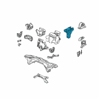 OEM 1998 Honda Civic Bracket, RR. Engine Mounting Diagram - 50827-S04-000