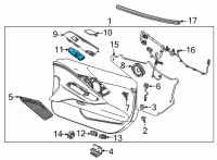 OEM 2022 Chevrolet Corvette Window Switch Diagram - 84867965