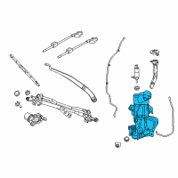 OEM 2018 Chrysler Pacifica Reservoir-Windshield Washer Diagram - 68321418AA