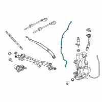 OEM 2017 Chrysler Pacifica Hose-Windshield Washer Diagram - 68321420AA