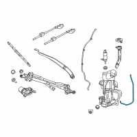 OEM Chrysler Hose-Windshield Washer Diagram - 68321435AA