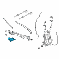 OEM Chrysler Voyager Motor-Windshield WIPER Diagram - 68316735AA