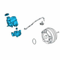 OEM Jeep Compass Brake Cylinder Diagram - 68347156AC