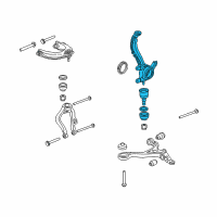 OEM 2011 Honda Accord Crosstour Knuckle, Right Front Diagram - 51210-TP6-A00