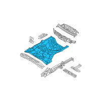 OEM 2006 Kia Spectra Panel-Rear Floor Diagram - 655112F010