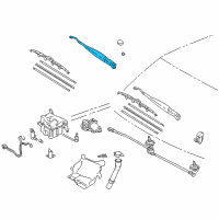 OEM 2001 Toyota 4Runner Wiper Arm Diagram - 85211-35080