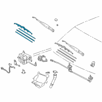 OEM 1996 Toyota 4Runner Front Blade Diagram - 85222-35091