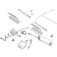 OEM 1999 Toyota 4Runner Rear Washer Pump Diagram - 85330-35080