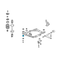 OEM 2006 Chevrolet Malibu Insulator, Drivetrain & Front Suspension Frame Front Diagram - 15231114