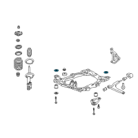 OEM 2007 Saturn Aura Insulator Asm-Drivetrain & Front Suspension Frame U Diagram - 22671093