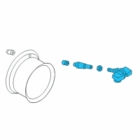 OEM 2019 Nissan Frontier Tpms Tire Pressure Monitoring Sensor Diagram - 40700-3AN0B