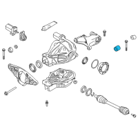 OEM 2019 BMW M6 Gran Coupe Rubber Mounting Front Diagram - 33-17-2-284-268